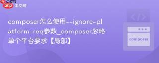 composer怎么使用--ignore-platform-req参数_composer忽略单个平台要求【局部】