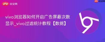 vivo浏览器如何开启广告屏蔽次数显示_vivo过滤统计教程【数据】