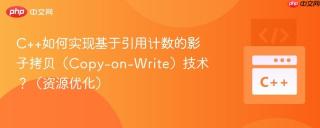 C++如何实现基于引用计数的影子拷贝（Copy-on-Write）技术？（资源优化）