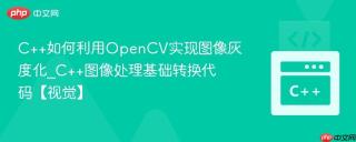 C++如何利用OpenCV实现图像灰度化_C++图像处理基础转换代码【视觉】