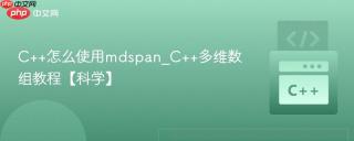 C++怎么使用mdspan_C++多维数组教程【科学】