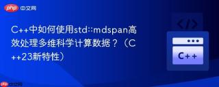 C++中如何使用std::mdspan高效处理多维科学计算数据？（C++23新特性）