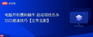 电脑开机慢如蜗牛 启动项优化与SSD提速技巧【立竿见影】