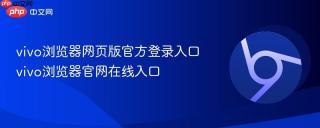 vivo浏览器网页版官方登录入口 vivo浏览器官网在线入口