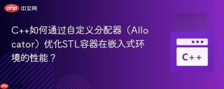C++如何通过自定义分配器（Allocator）优化STL容器在嵌入式环境的性能？