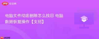 电脑文件彻底删除怎么找回 电脑数据恢复操作【支招】