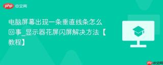 电脑屏幕出现一条垂直线条怎么回事_显示器花屏闪屏解决方法【教程】