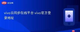 vivo云同步在线平台 vivo官方登录地址