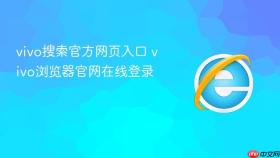 vivo搜索官方网页入口 vivo浏览器官网在线登录