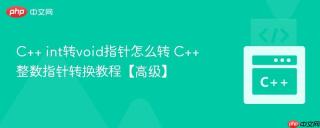 C++ int转void指针怎么转 C++ 整数指针转换教程【高级】