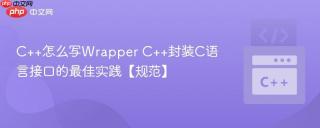 C++怎么写Wrapper C++封装C语言接口的最佳实践【规范】