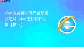 vivo浏览器如何开启智能防追踪_vivo隐私保护功能【核心】