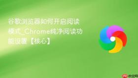 谷歌浏览器如何开启阅读模式_chrome纯净阅读功能设置【核心】