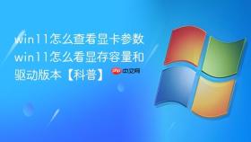 win11怎么查看显卡参数 win11怎么看显存容量和驱动版本【科普】