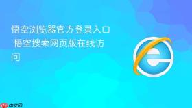 悟空浏览器官方登录入口 悟空搜索网页版在线访问