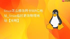 linux怎么修改网卡MAC地址_linux临时更改物理地址【攻略】