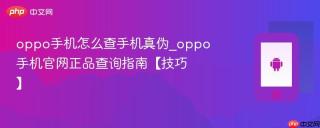 oppo手机怎么查手机真伪_oppo手机官网正品查询指南【技巧】