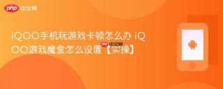 iQOO手机玩游戏卡顿怎么办 iQOO游戏魔盒怎么设置【实操】