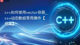 c++如何使用vector容器_c++动态数组常用操作【提高】