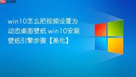 win10怎么把视频设置为动态桌面壁纸 win10安装壁纸引擎步骤【美化】