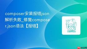 composer安装报错json解析失败_修复composer.json语法【报错】