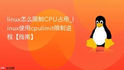 linux怎么限制CPU占用_linux使用cpulimit限制进程【指南】