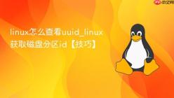 linux怎么查看uuid_linux获取磁盘分区id【技巧】