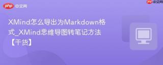 xmind怎么导出为markdown格式_xmind思维导图转笔记方法【干货】