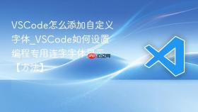 VSCode怎么添加自定义字体_VSCode如何设置编程专用连字字体显示【方法】