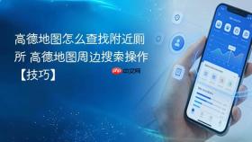 高德地图怎么查找附近厕所 高德地图周边搜索操作【技巧】