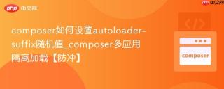 composer如何设置autoloader-suffix随机值_composer多应用隔离加载【防冲】
