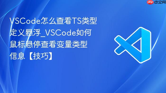 vscode怎么查看ts类型定义悬浮_vscode如何鼠标悬停查看变量类型信息【技巧】