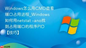 windows怎么用cmd查看端口占用进程_windows如何用netstat -ano找到占用端口的程序pid【技巧】