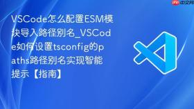 vscode怎么配置esm模块导入路径别名_vscode如何设置tsconfig的paths路径别名实现智能提示【指南】