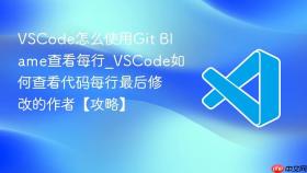 vscode怎么使用git blame查看每行_vscode如何查看代码每行最后修改的作者【攻略】