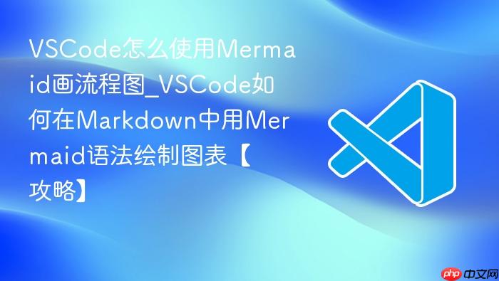 vscode怎么使用mermaid画流程图_vscode如何在markdown中用mermaid语法绘制图表【攻略】