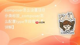 composer怎么设置项目分类标签_composer怎么配置type字段信息【详解】