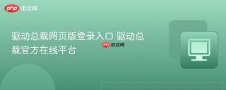 驱动总裁网页版登录入口 驱动总裁官方在线平台