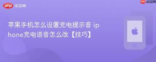 苹果手机怎么设置充电提示音 iphone充电语音怎么改【技巧】