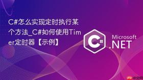 c#怎么实现定时执行某个方法_c#如何使用timer定时器【示例】