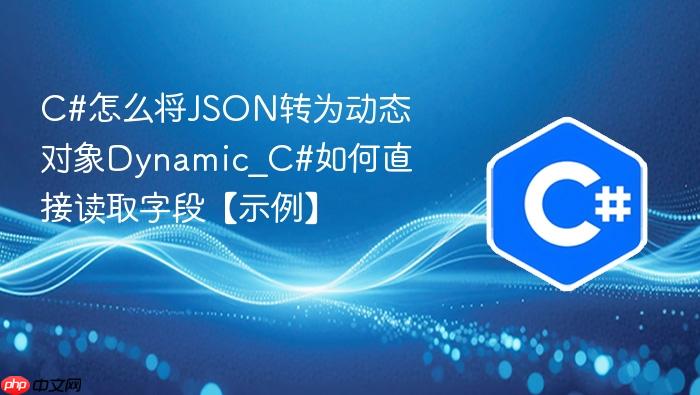 c#怎么将json转为动态对象dynamic_c#如何直接读取字段【示例】