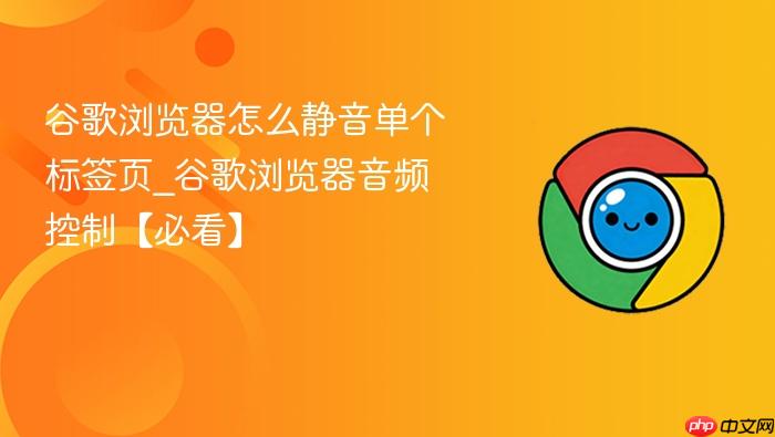 谷歌浏览器怎么静音单个标签页_谷歌浏览器音频控制【必看】