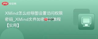 xmind怎么给导图设置访问权限密码_xmind文件加密保护教程【实用】