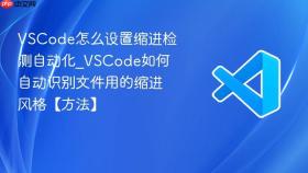 vscode怎么设置缩进检测自动化_vscode如何自动识别文件用的缩进风格【方法】