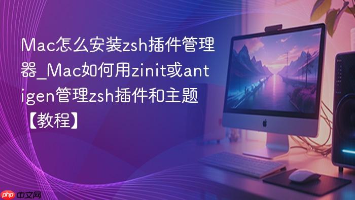 mac怎么安装zsh插件管理器_mac如何用zinit或antigen管理zsh插件和主题【教程】