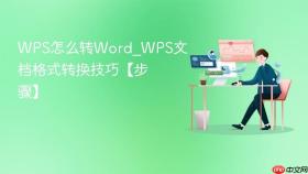 wps怎么转word_wps文档格式转换技巧【步骤】