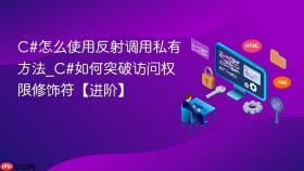 c#怎么使用反射调用私有方法_c#如何突破访问权限修饰符【进阶】