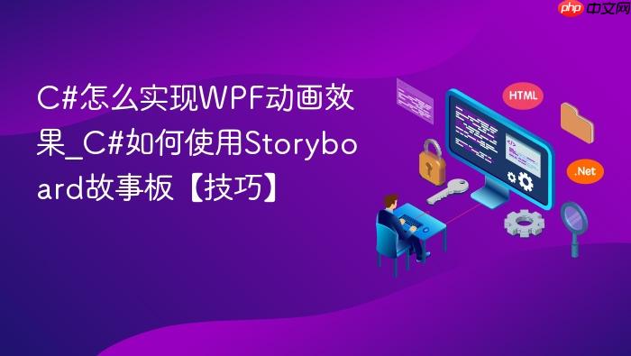 c#怎么实现wpf动画效果_c#如何使用storyboard故事板【技巧】
