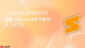 sublime怎么快速统计字符数_sublime查看字数信息【技巧】