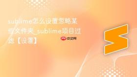 sublime怎么设置忽略某些文件夹_sublime项目过滤【设置】